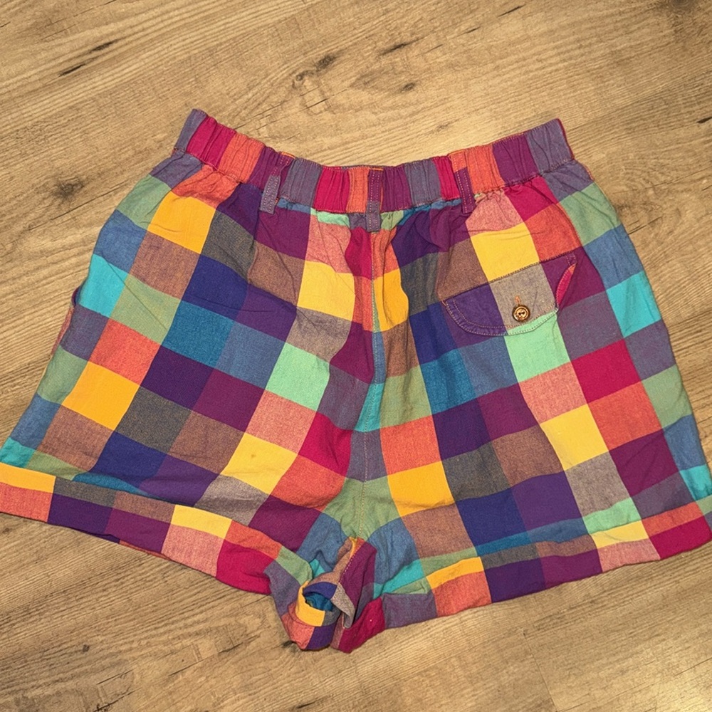 karen scott plaid shorts - Picture 3 of 3
